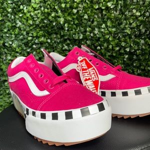HOT PINK chunky sole VANS💕
